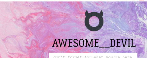 Header of awesome__devil